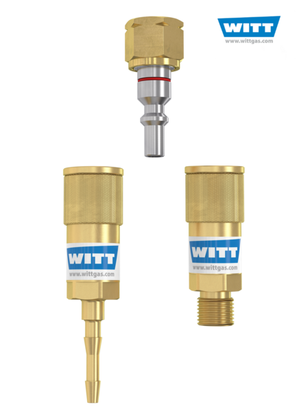 Witt Quick Couplers S K100 1 for Fuel Gases certified to DIN EN 561/ ISO 7289