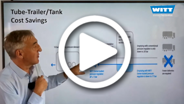 Andrew Smart explains: Tube trailer emtying with Dome-pressure Regulators from WITT